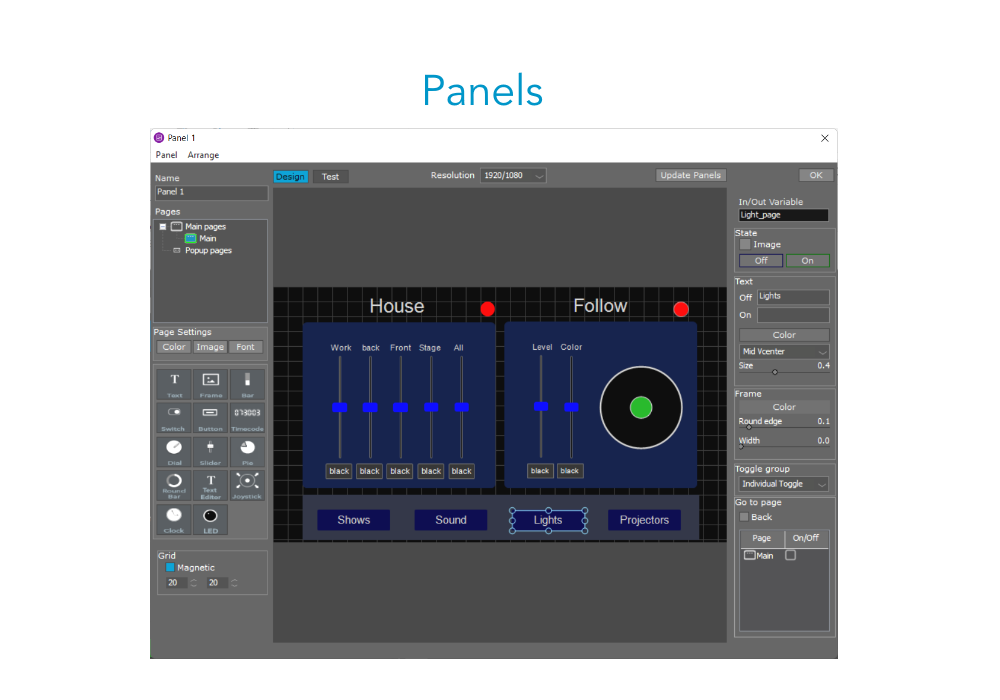 home panels phone